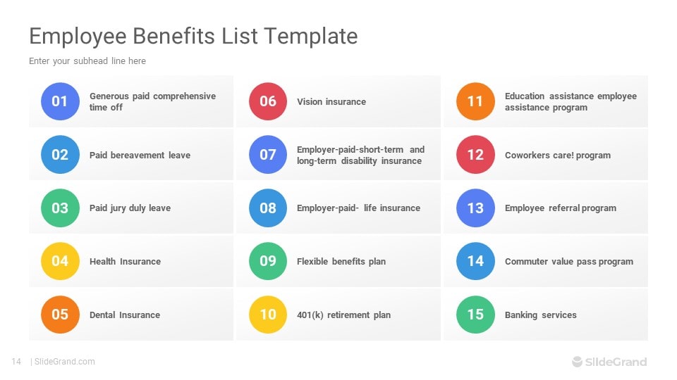 Employee Benefits Package PowerPoint Template Designs - SlideGrand