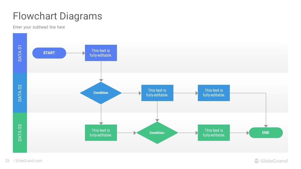 Flowchart Diagrams PowerPoint Template Designs SlideGrand Flowchart Diagrams PowerPoint Template Designs SlideGrand