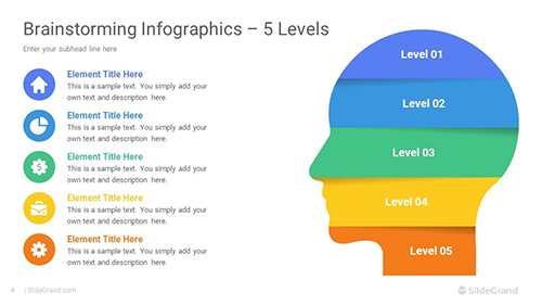 Brainstorming Infographics PowerPoint Template Designs