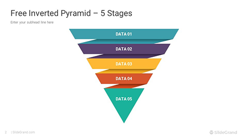 Free Inverted Pyramid Infographics PowerPoint Template Designs