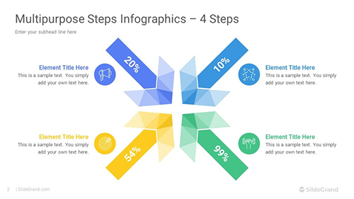 Multipurpose Steps Infographics PowerPoint Template Designs