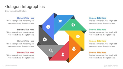 Octagon Infographics PowerPoint Template Designs