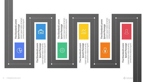 Roadmap Journey Infographics PowerPoint Template Designs