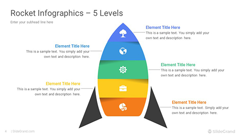 Rocket Infographics PowerPoint Template Designs