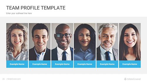 Team Profile PowerPoint Template Designs