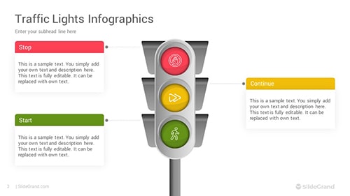 Traffic Lights Infographics PowerPoint Presentation Template Designs