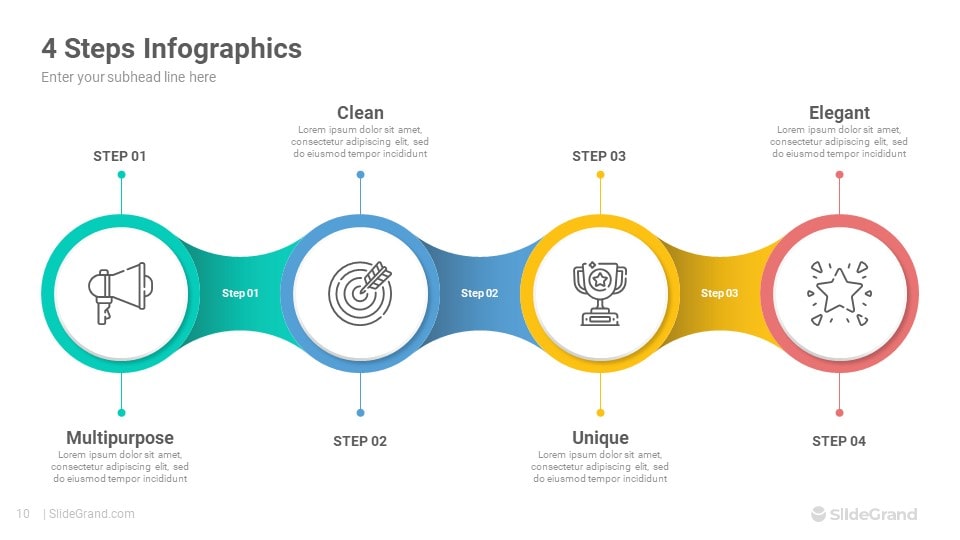 Impactful Visuals Infographics PowerPoint Template Designs - SlideGrand