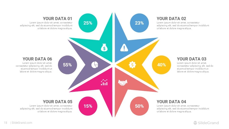 Impactful Visuals Infographics PowerPoint Template Designs - SlideGrand